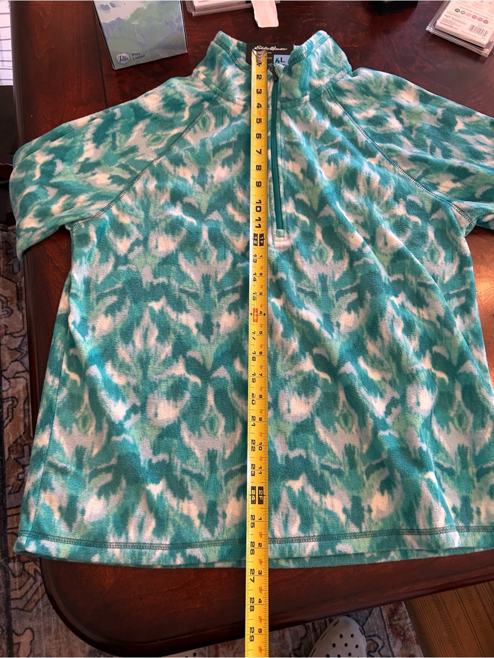 Eddie Bauer Woman's Large Polar Fleece 1/4 Zip Pullover Jacket New W/Tags Large - Picture 5 of 7